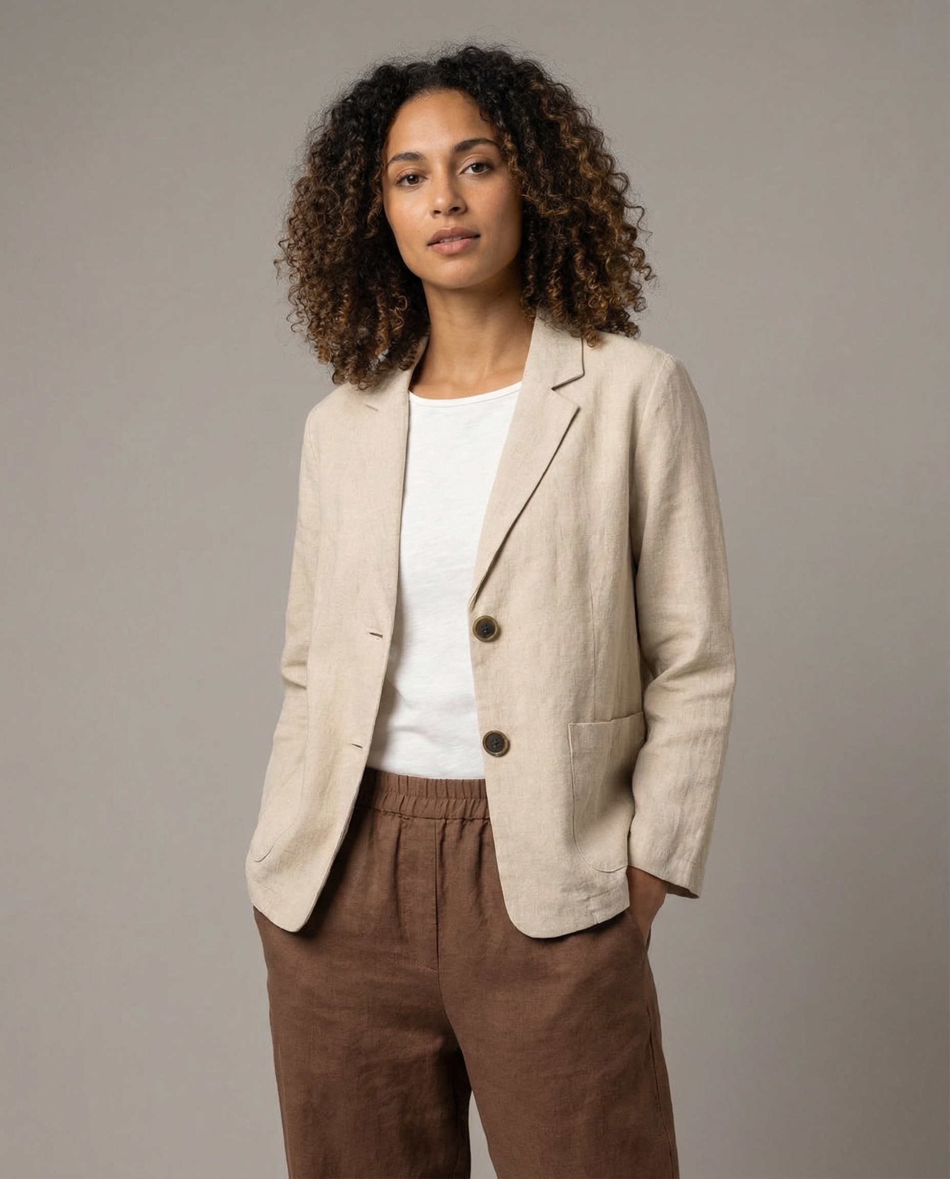 Korean Style Blazer Jacket – Lightweight Loose Fit for Spring & Autumn