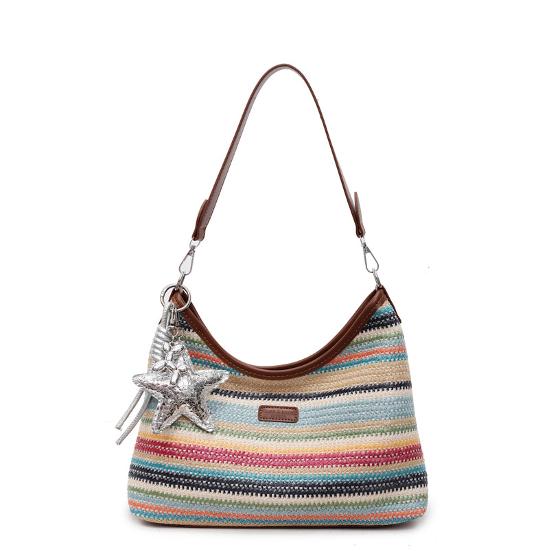 La Borsa a Spalla Boho Striata