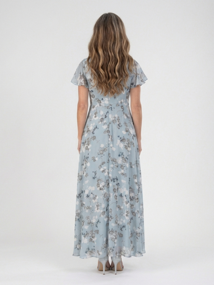 Ismeria | Abito Maxi in Chiffon Floreale