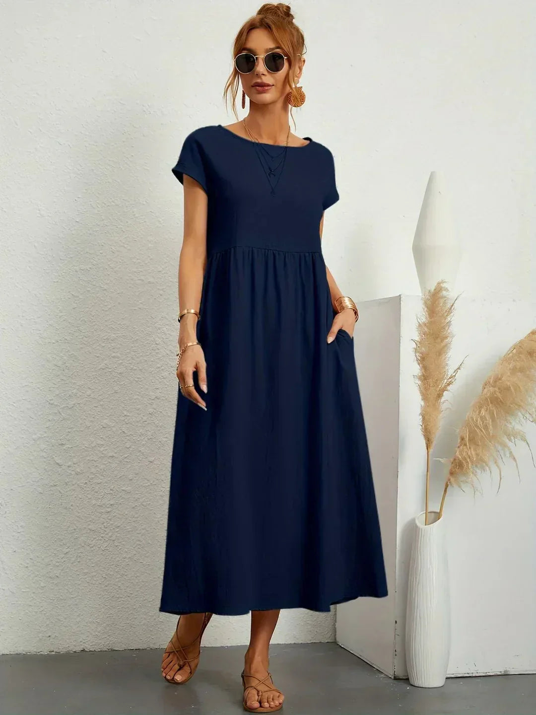 Gabrielle™ | Abito midi fluido dall'eleganza senza tempo