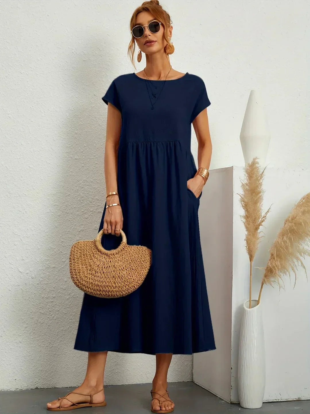 Gabrielle™ | Abito midi fluido dall'eleganza senza tempo