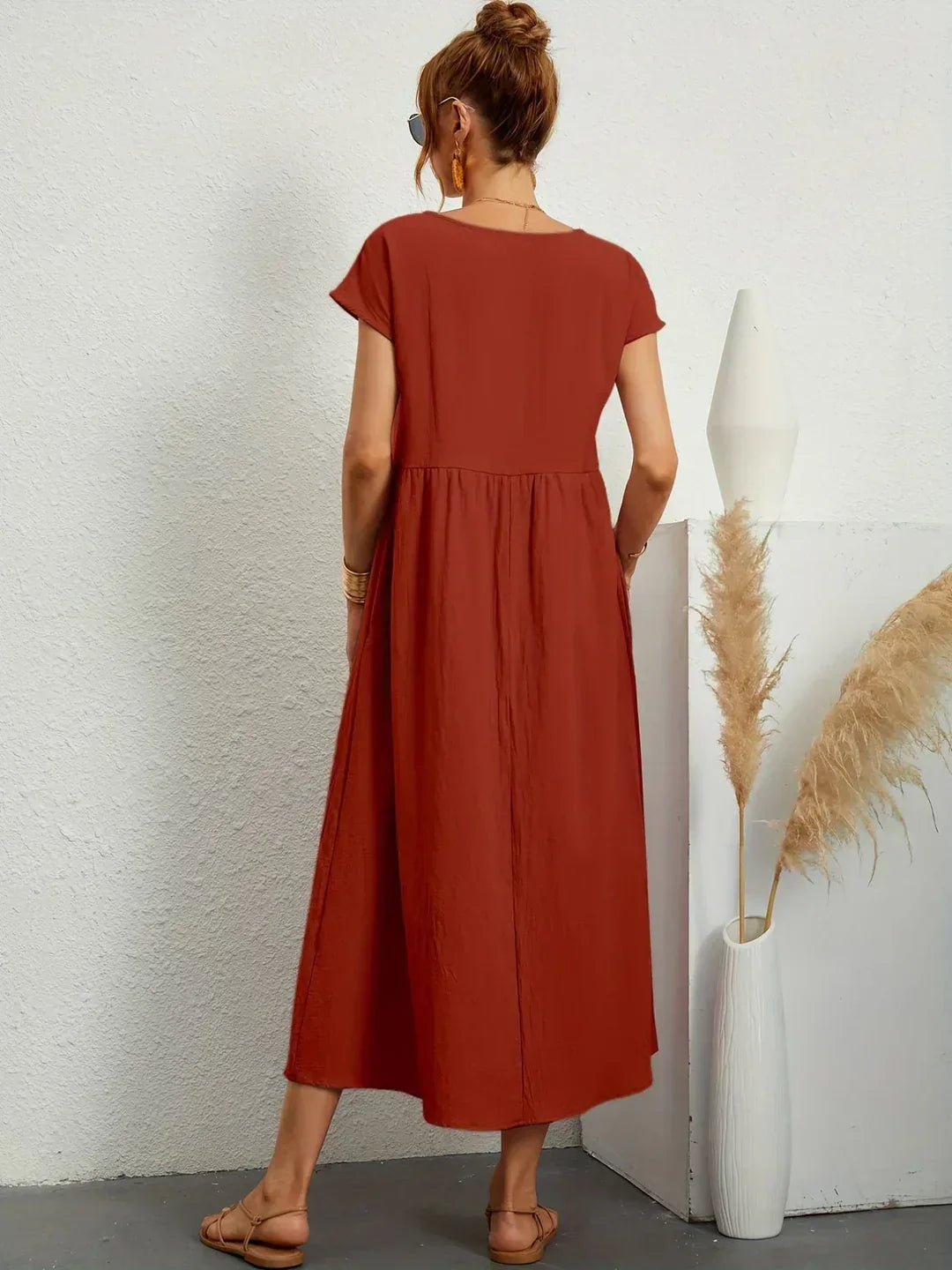 Gabrielle™ | Abito midi fluido dall'eleganza senza tempo