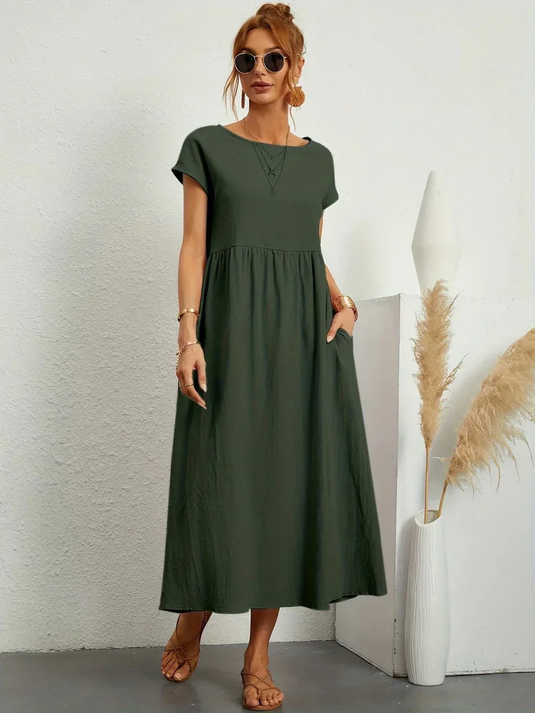 Gabrielle™ | Abito midi fluido dall'eleganza senza tempo