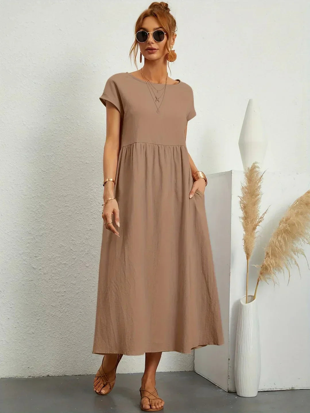 Gabrielle™ | Abito midi fluido dall'eleganza senza tempo