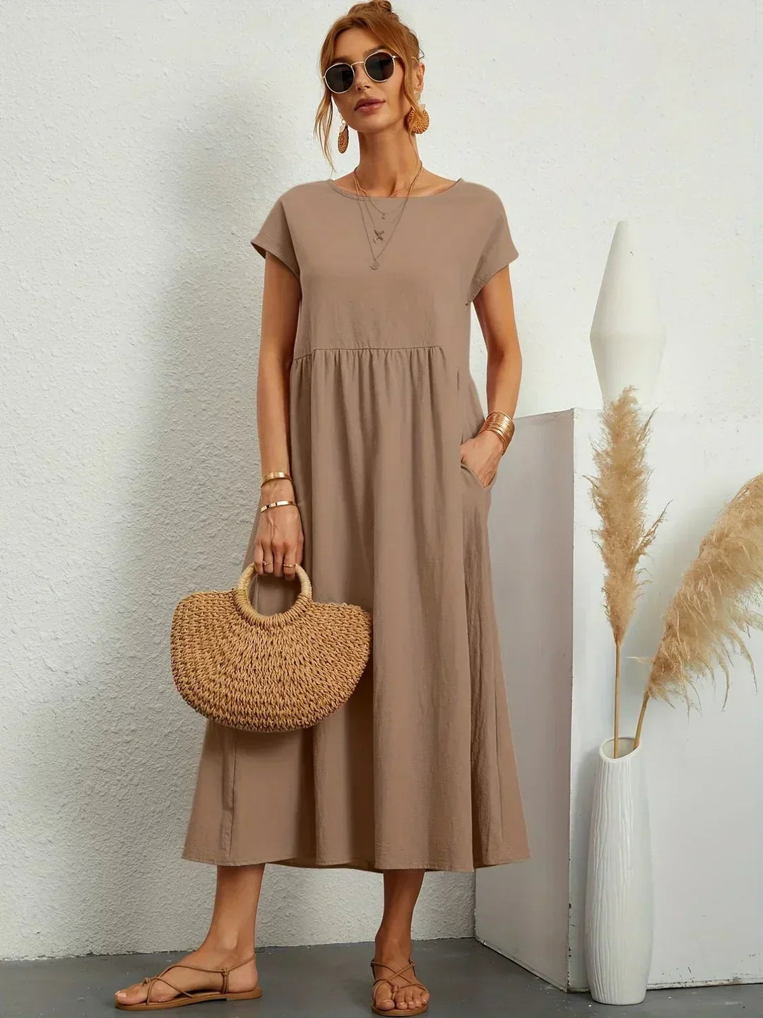 Gabrielle™ | Abito midi fluido dall'eleganza senza tempo