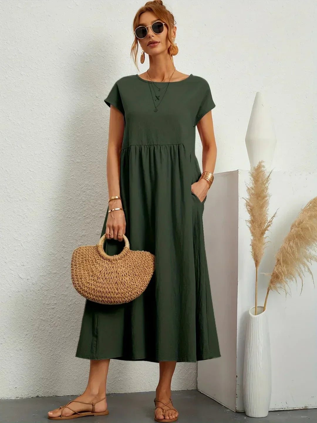 Gabrielle™ | Abito midi fluido dall'eleganza senza tempo