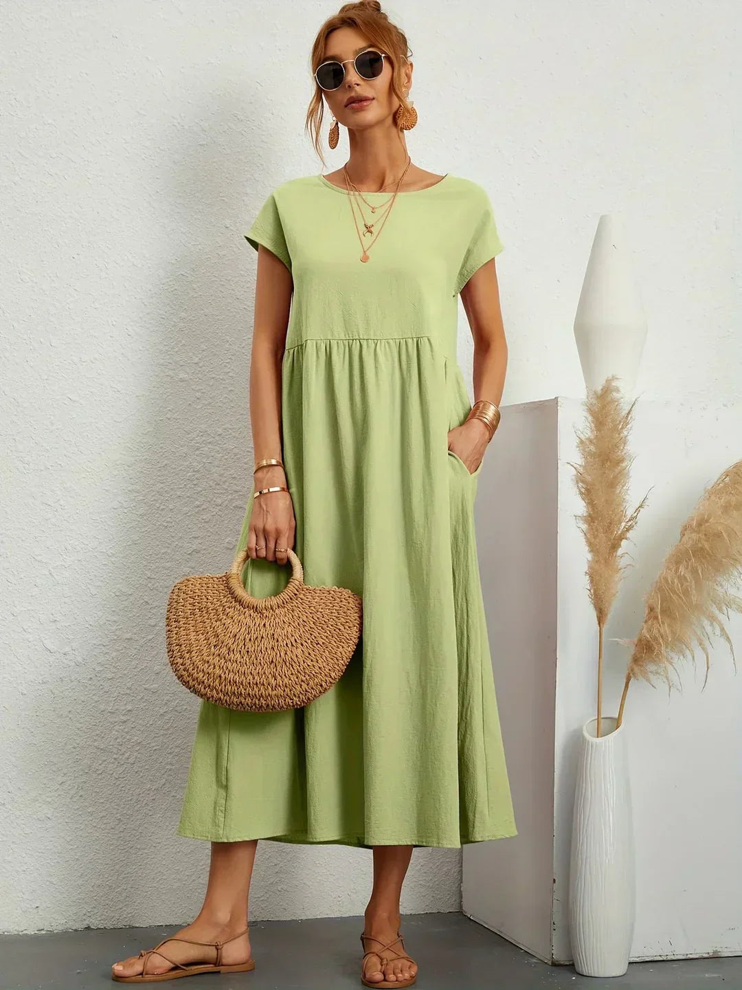 Gabrielle™ | Abito midi fluido dall'eleganza senza tempo