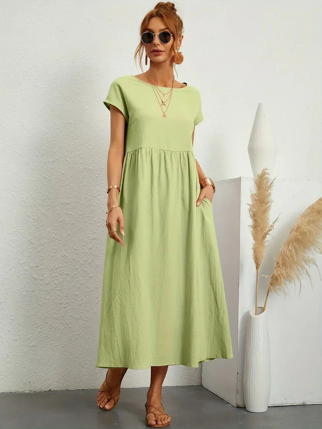 Gabrielle™ | Abito midi fluido dall'eleganza senza tempo