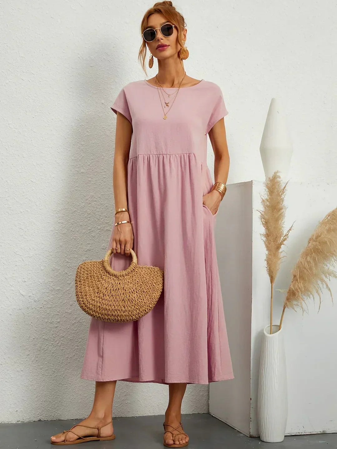 Gabrielle™ | Abito midi fluido dall'eleganza senza tempo