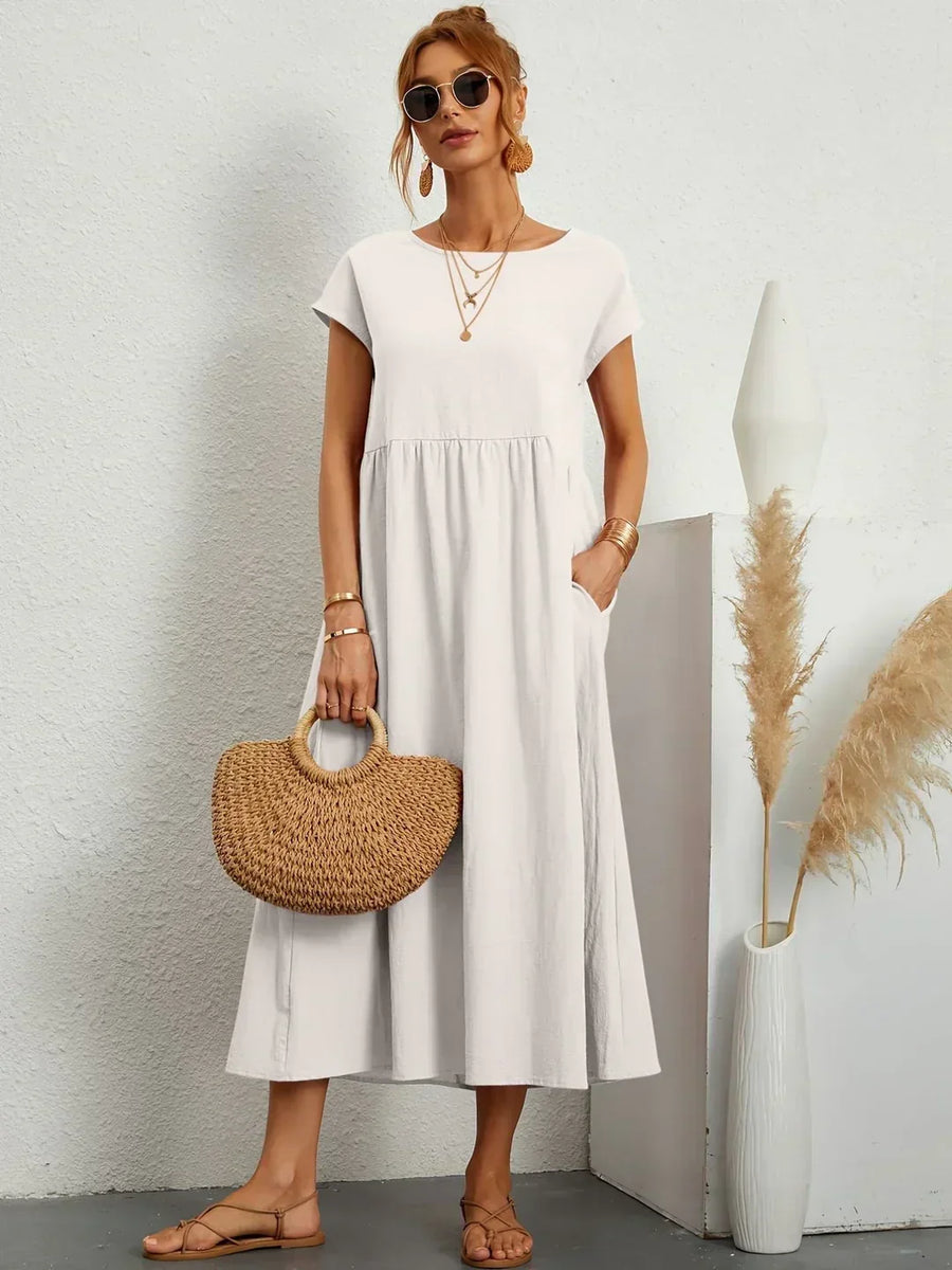 Gabrielle™ | Abito midi fluido dall'eleganza senza tempo