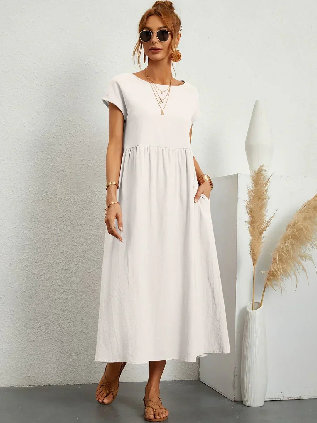 Gabrielle™ | Abito midi fluido dall'eleganza senza tempo