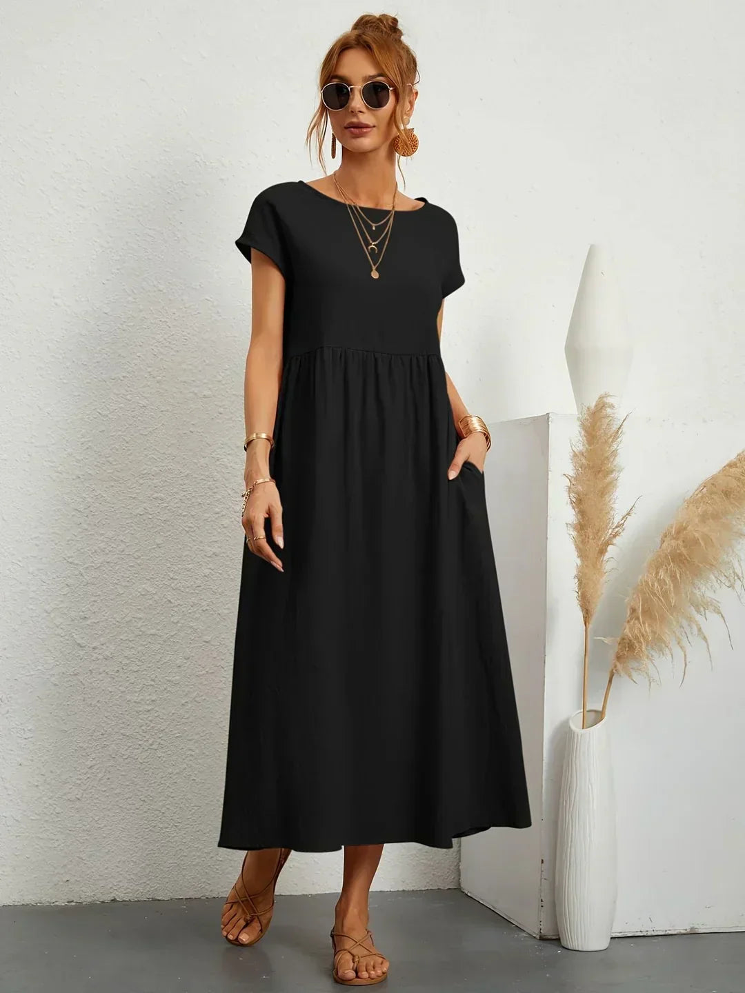 Gabrielle™ | Abito midi fluido dall'eleganza senza tempo
