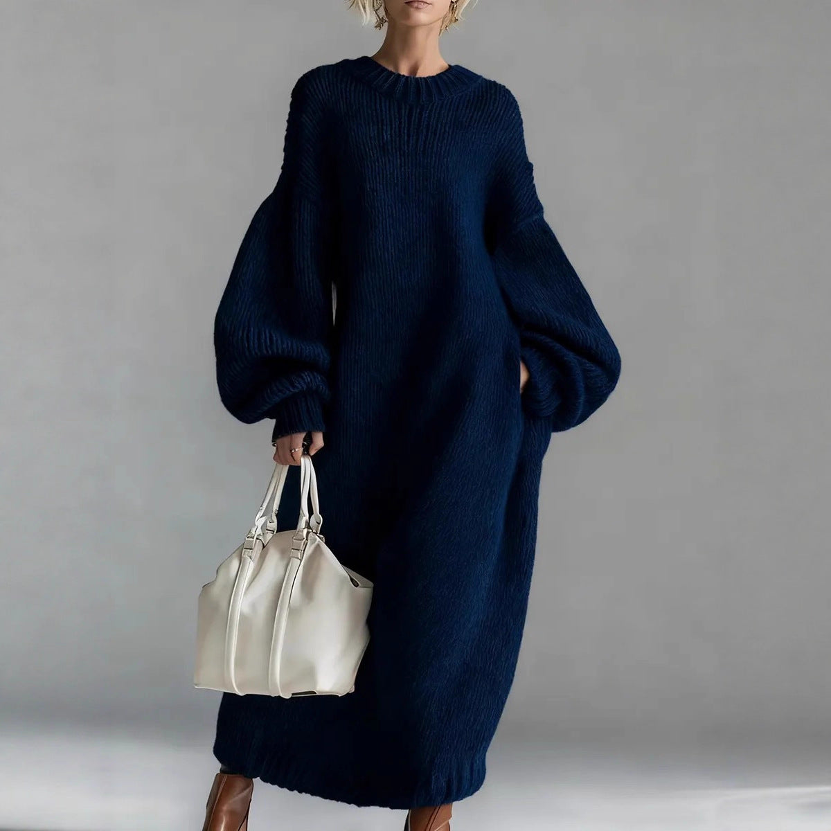 Beatrice | Women's Cozy Ribbed Knit Oversized Maxi Sweater Dress