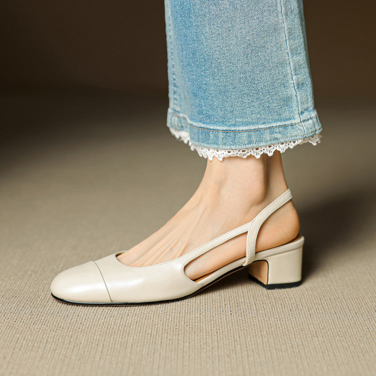 Reyna Pump in Vera Pelle