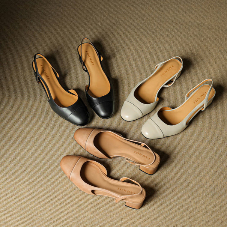 Reyna Pump in Vera Pelle