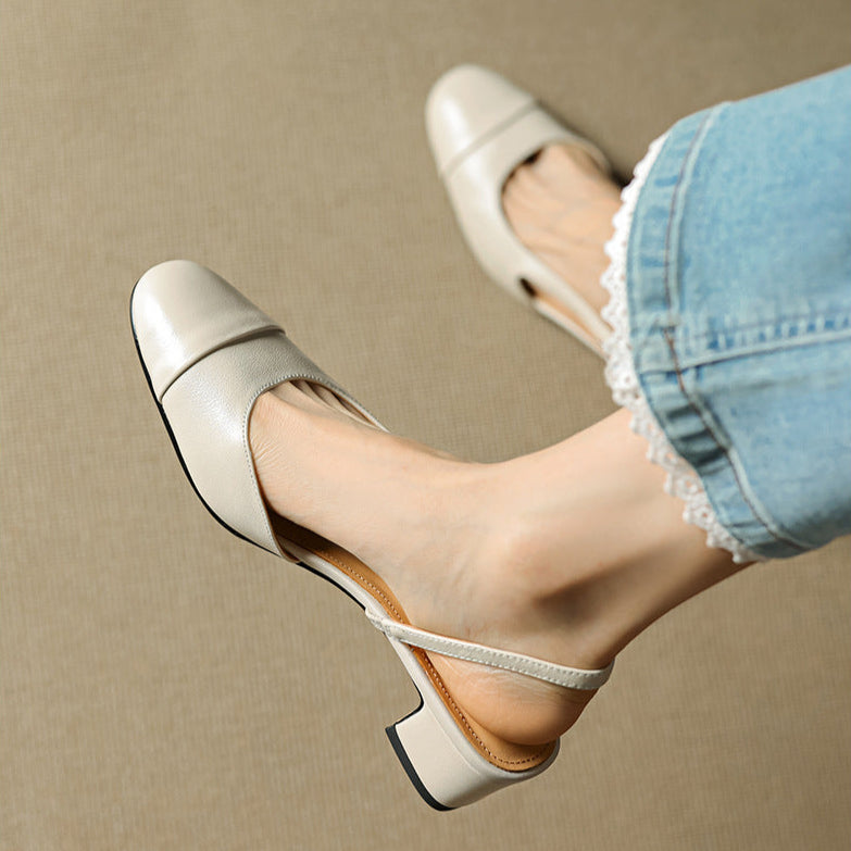 Reyna Pump in Vera Pelle