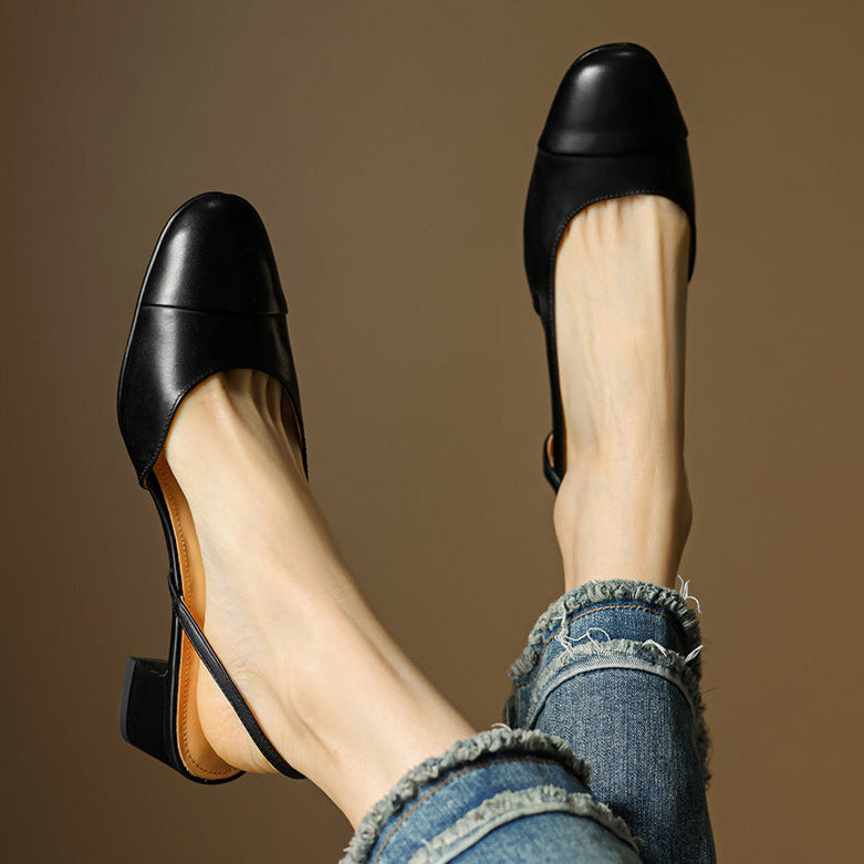 Reyna Pump in Vera Pelle