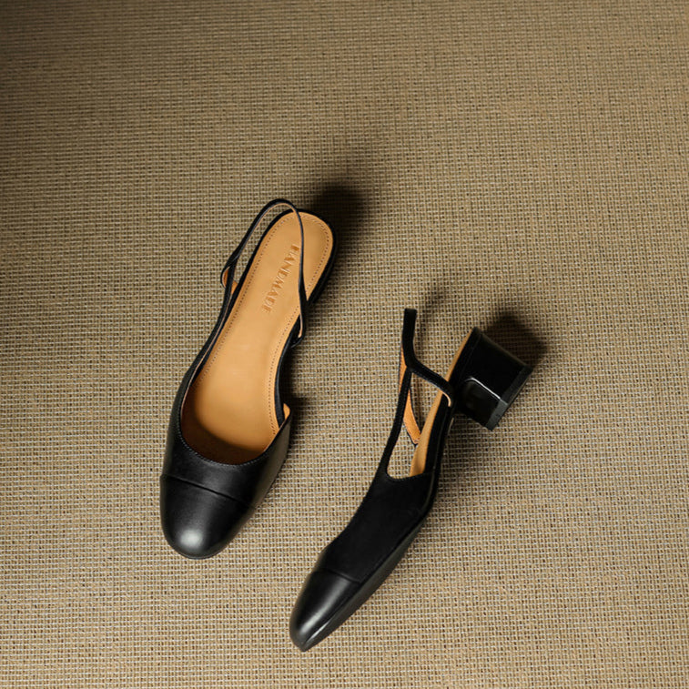 Reyna Pump in Vera Pelle