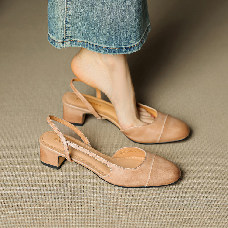 Reyna Pump in Vera Pelle
