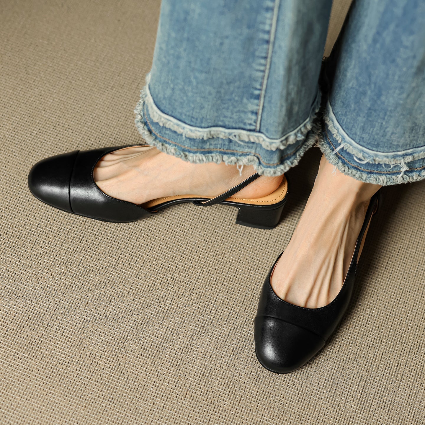 Reyna Pump in Vera Pelle