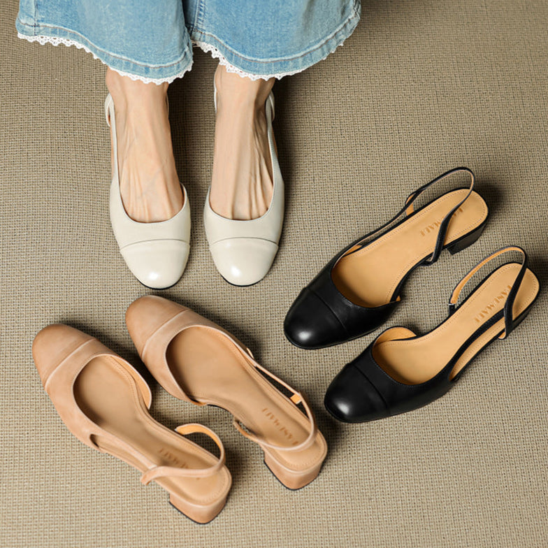 Reyna Pump in Vera Pelle