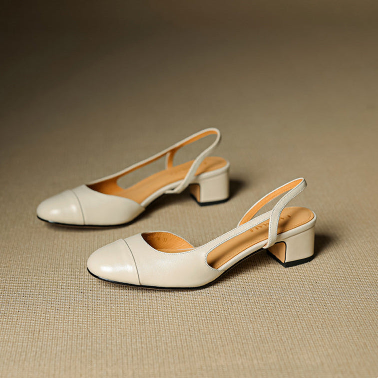Reyna Pump in Vera Pelle