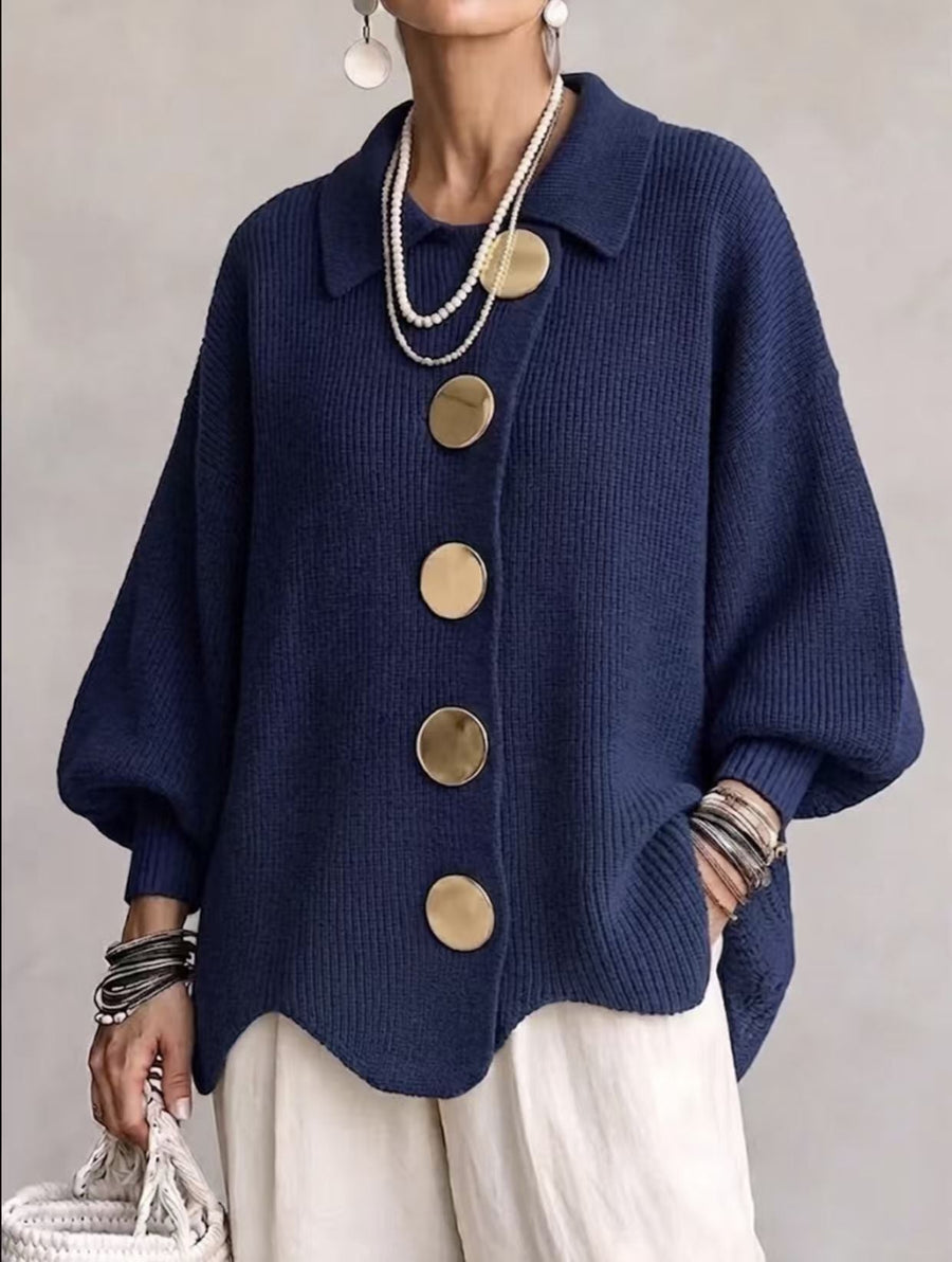 Isa | Oversized Collared Cardigan