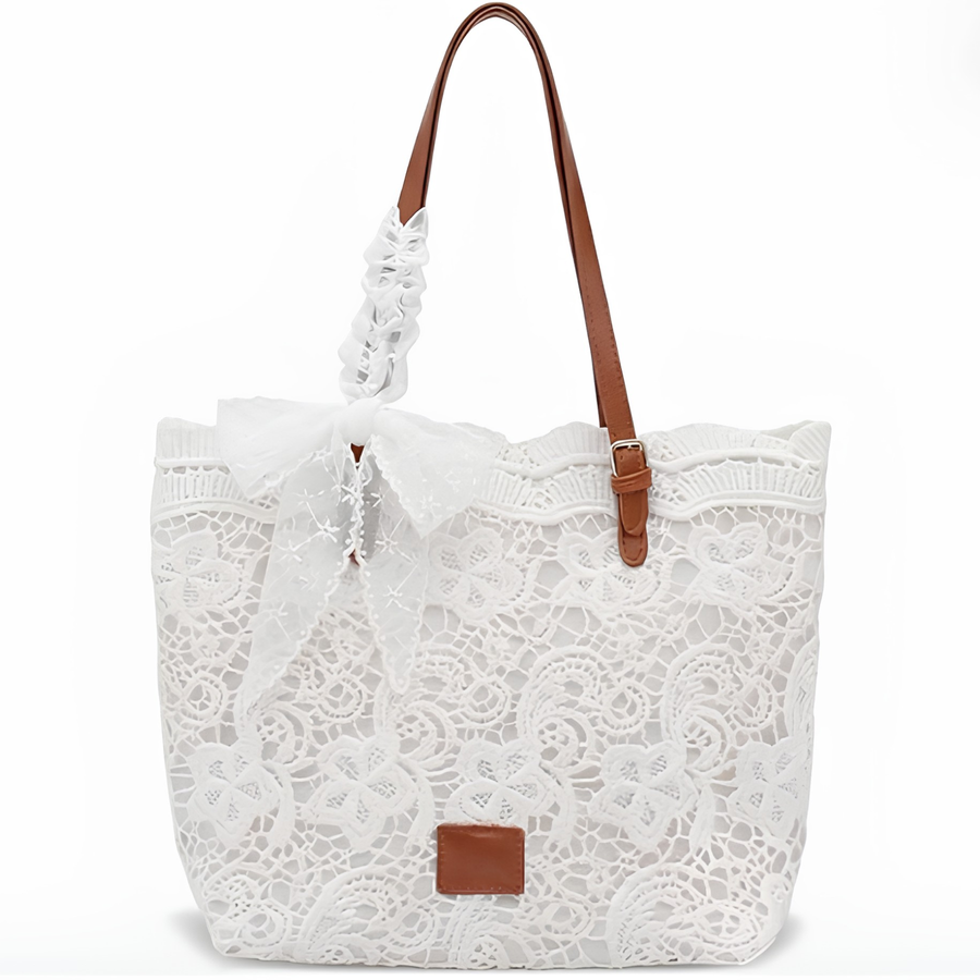 Peicees | Borsa a Spalla con Nastro in Pizzo