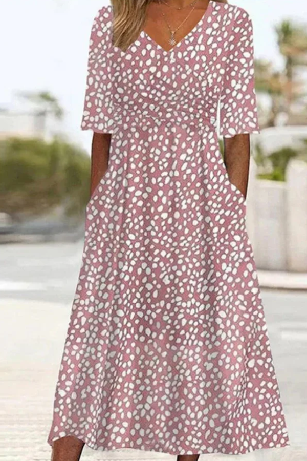 Raffaella | Abito midi a pois