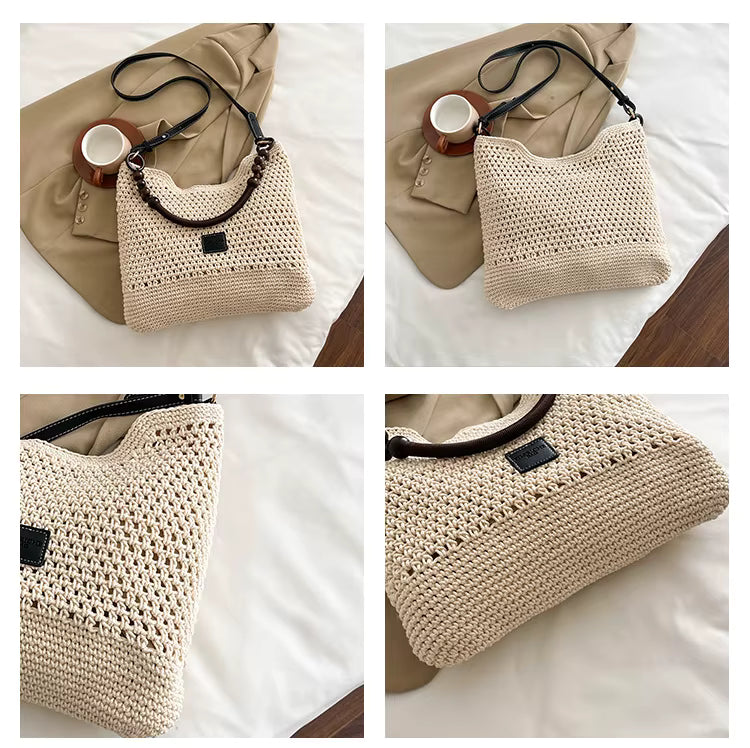 Petra™ | La Borsa a Spalla di Perle di Legno