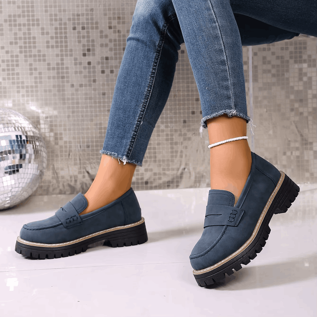 Elina | Classic Comfort Platform Loafers