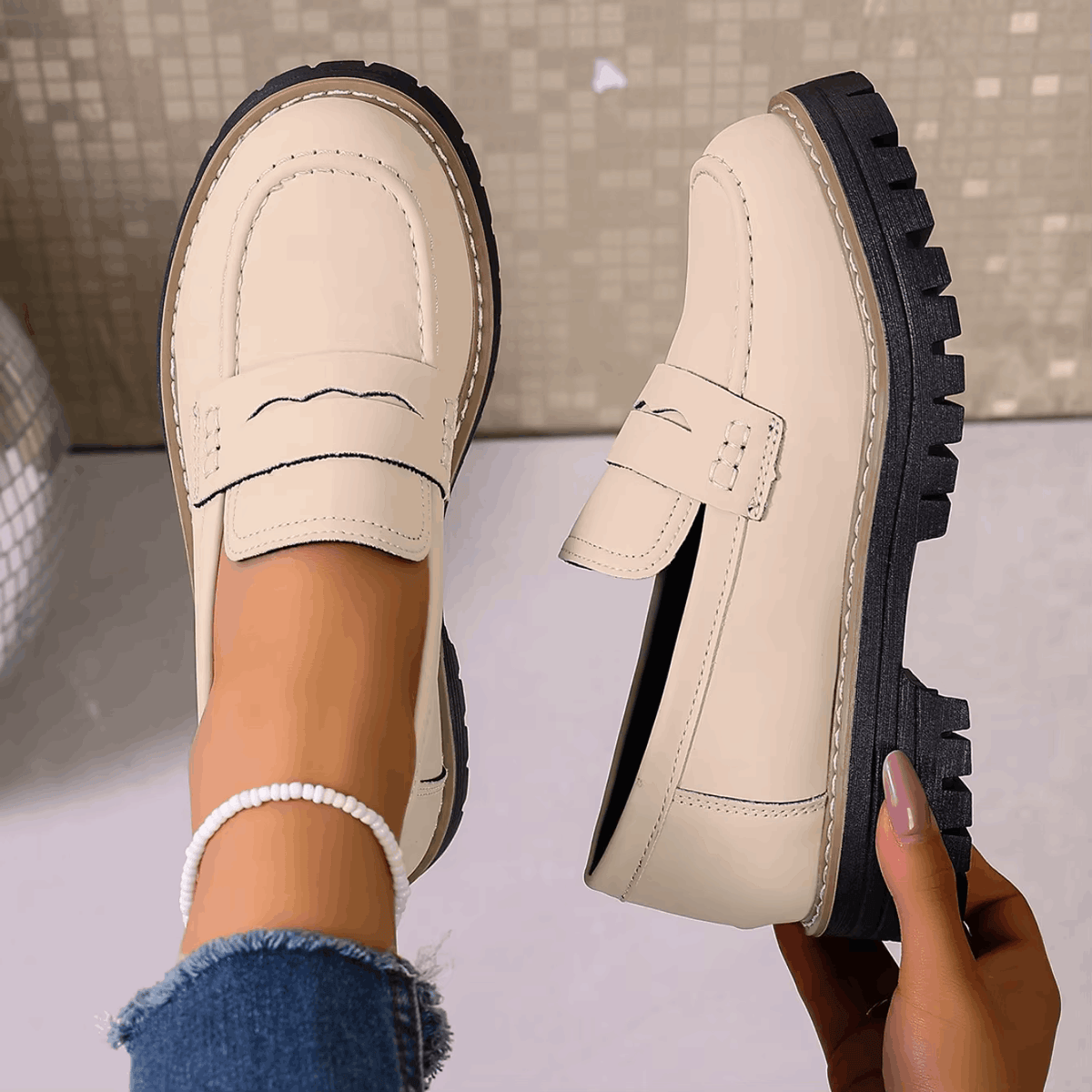 Elina | Classic Comfort Platform Loafers