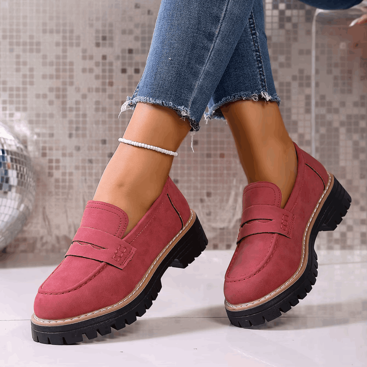 Elina | Classic Comfort Platform Loafers