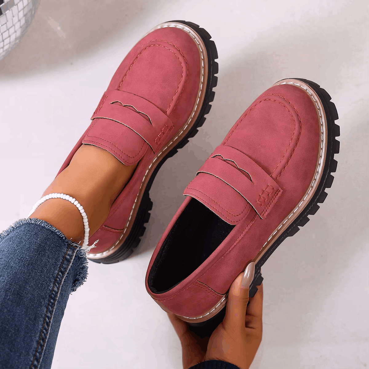 Elina | Classic Comfort Platform Loafers