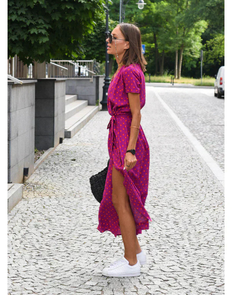Julia | Elegante abito con scollo a V e vestibilità valorizzante