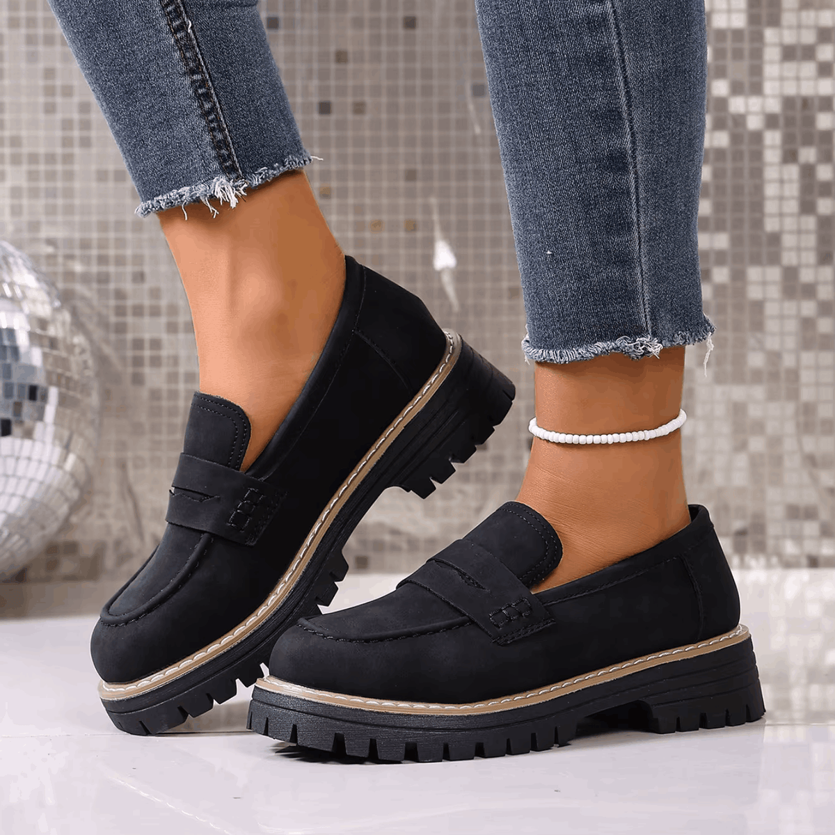 Elina | Classic Comfort Platform Loafers