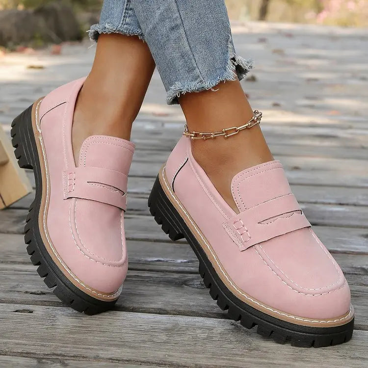 Elina | Classic Comfort Platform Loafers