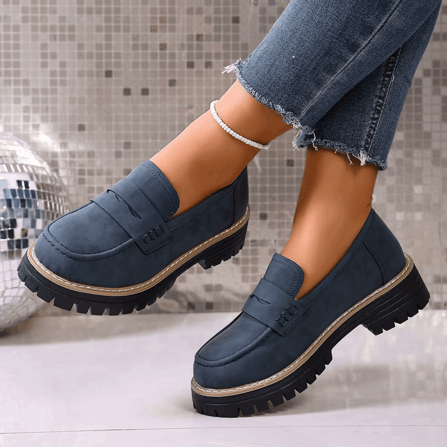 Elina | Classic Comfort Platform Loafers