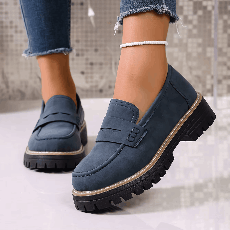 Elina | Classic Comfort Platform Loafers