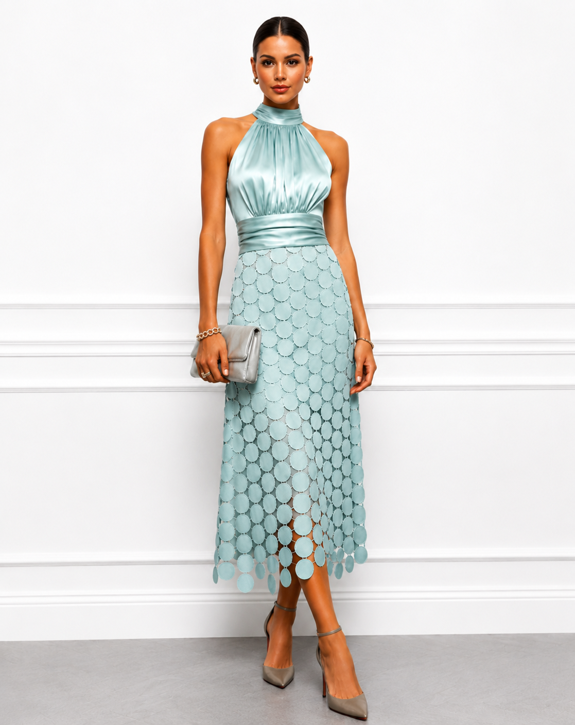 Irène | Abito Midi con Scollo Halter