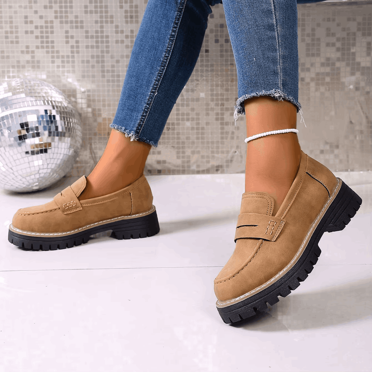 Elina | Classic Comfort Platform Loafers