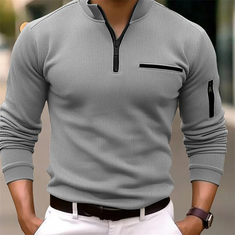 Xander | Maglia Casual con Mezza Zip