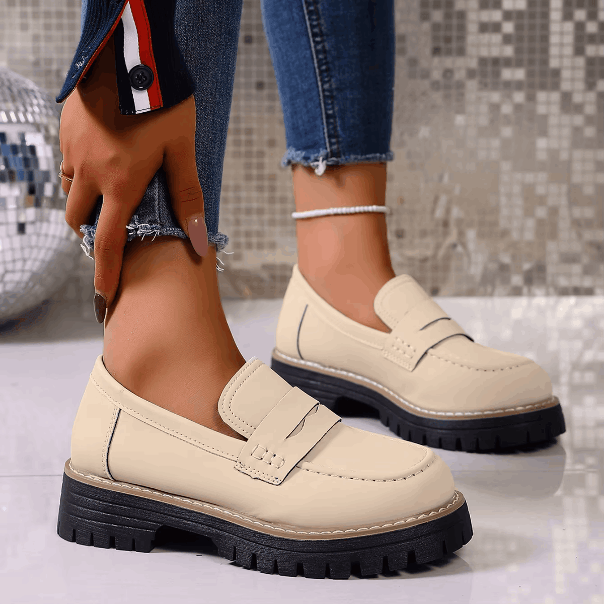 Elina | Classic Comfort Platform Loafers