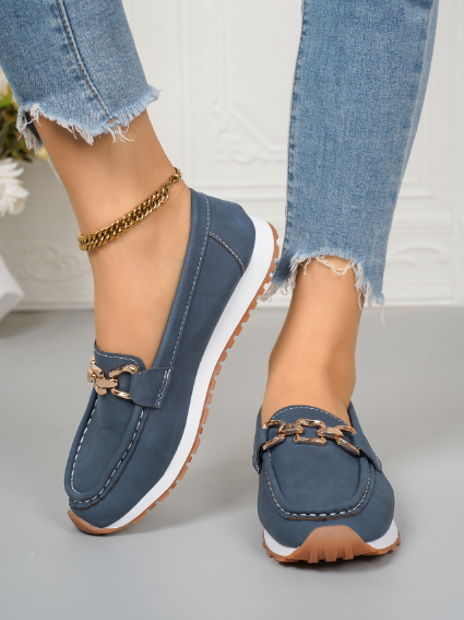 Ella - Orthopaedic Flat Buckle Loafers
