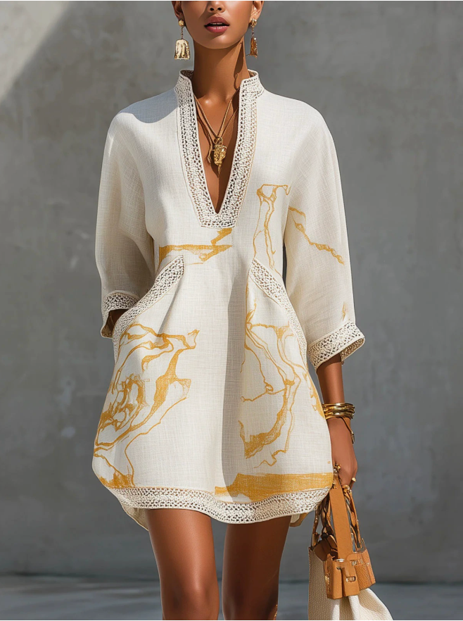Elena | Crochet Lace Mini Dress