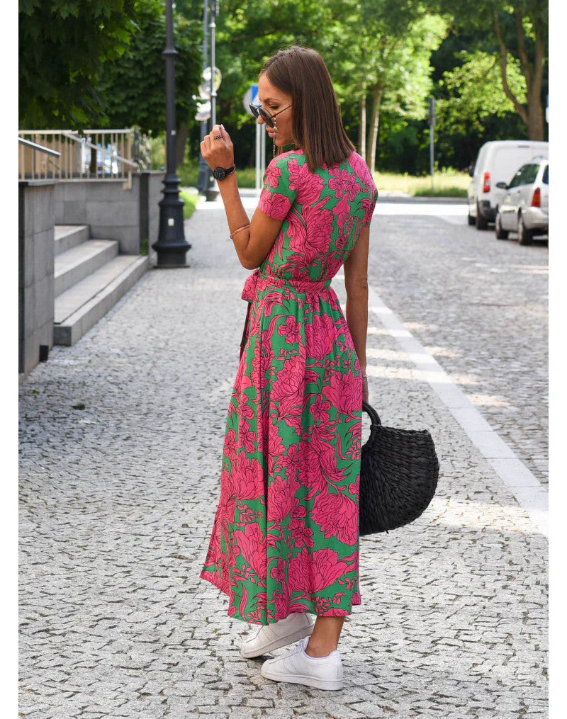 Julia | Elegante abito con scollo a V e vestibilità valorizzante