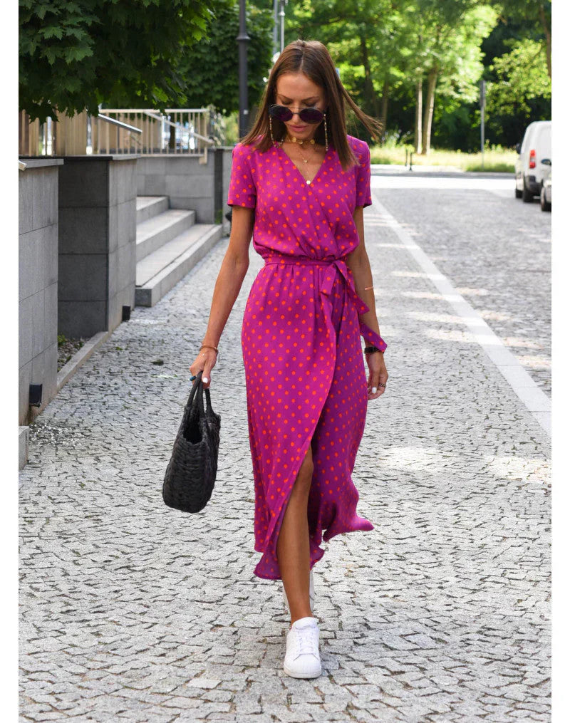 Julia | Elegante abito con scollo a V e vestibilità valorizzante