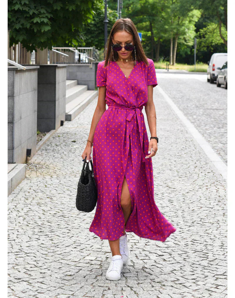 Julia | Elegante abito con scollo a V e vestibilità valorizzante