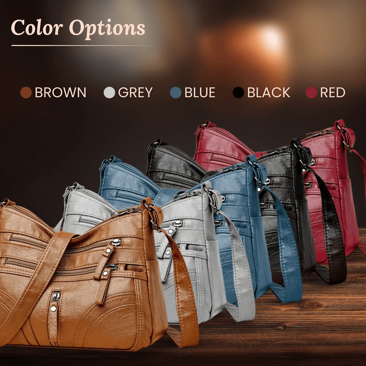 Giulia's Multi-Zip | Crossbody Bag