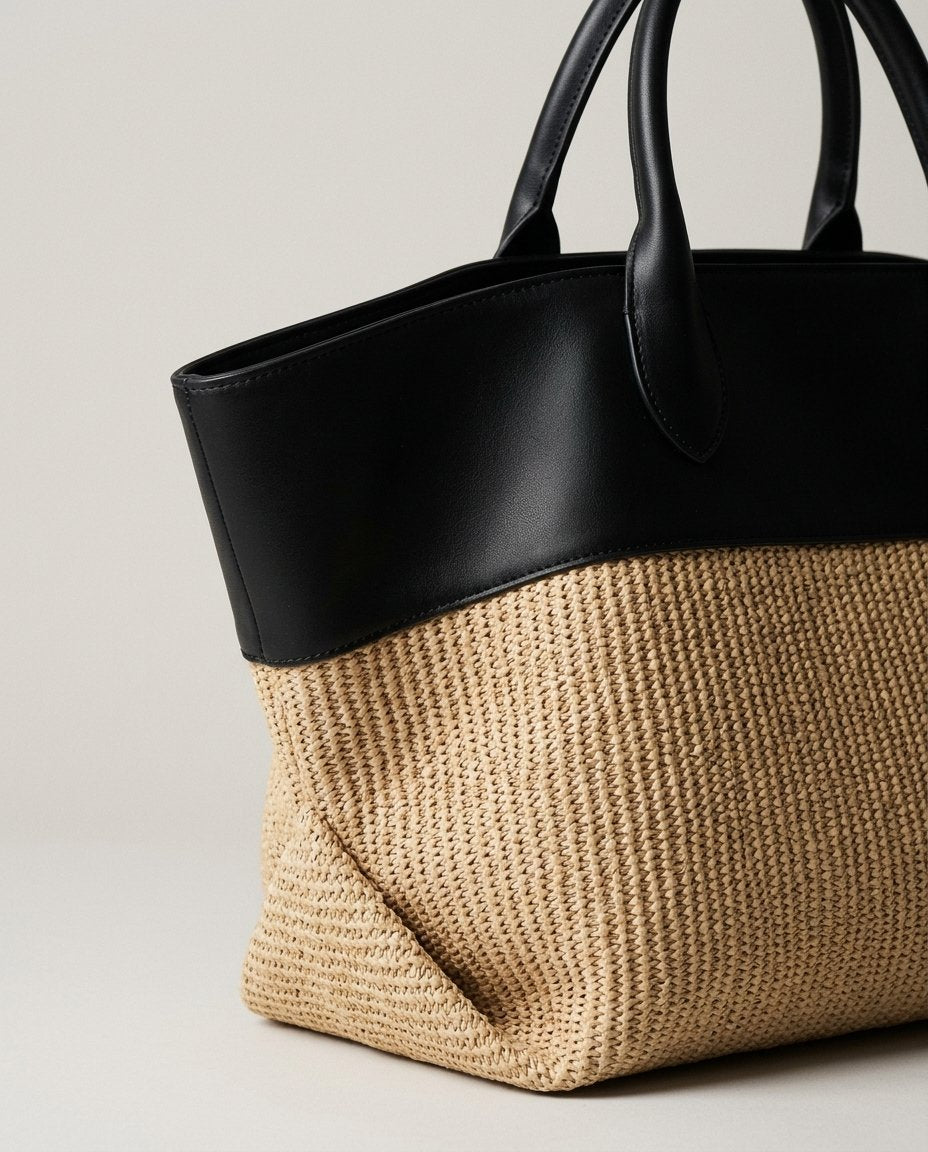 La Borsa Tote Woven Colorblock